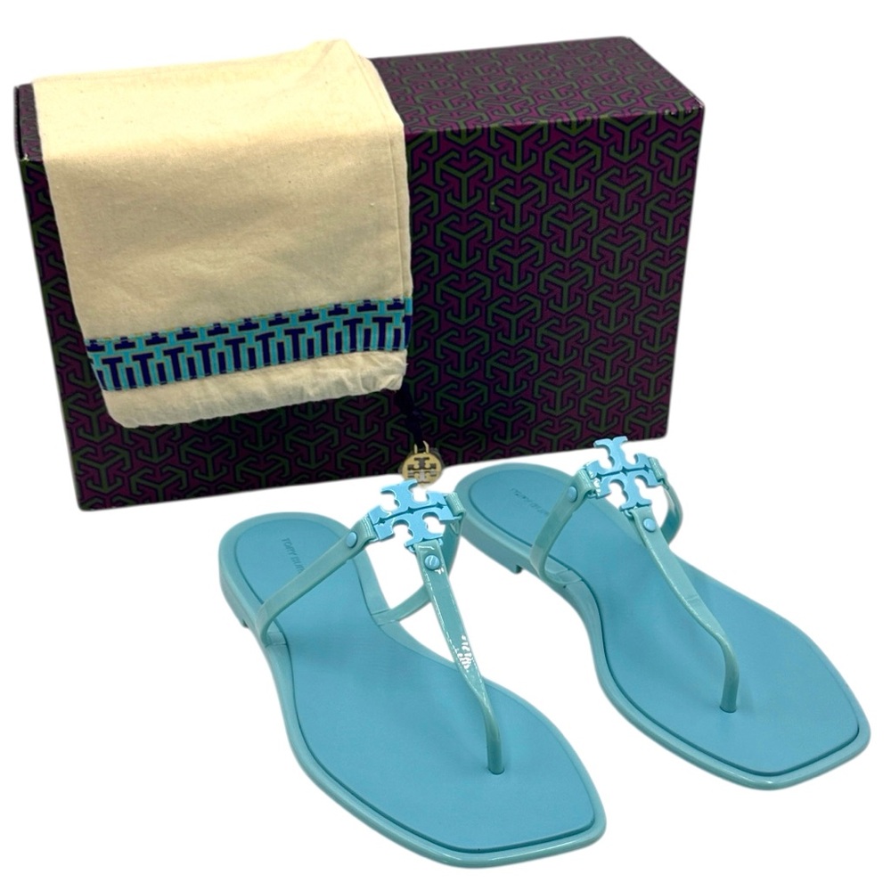 Tory Burch Roxanne Jelly Double T Sandals Size 10